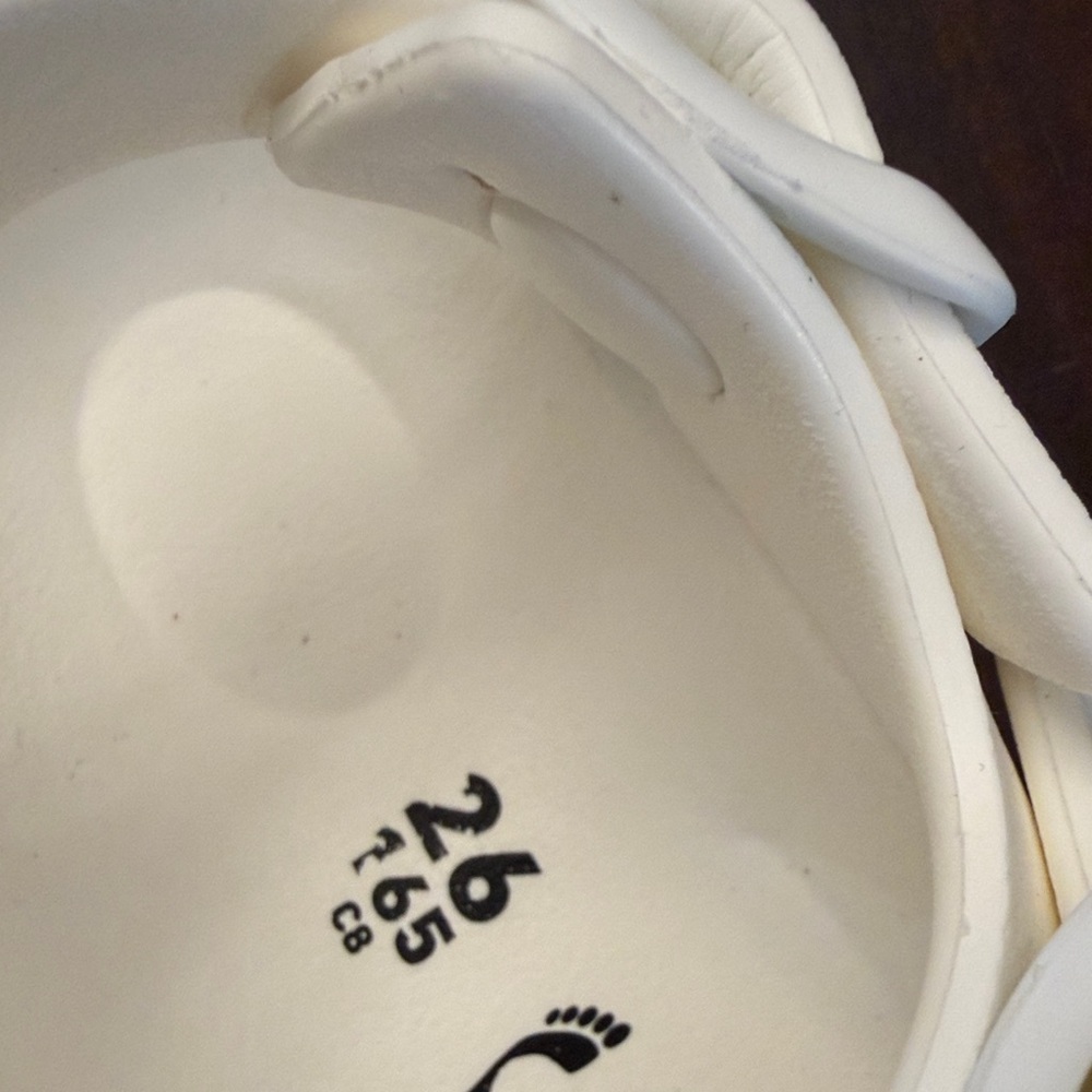 Birkenstock Kids White Sandals - Picture 2 of 3